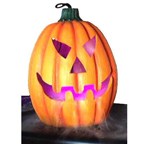 Halloween Party Mist Maker,Ultrasonic Water Pond Fountain Fogger 9 LED Red Yellow and Blue Light Flashes Aluminum Atomizer Air Humidifier for and Rockery Fish Tank Vase Birdbath Deco