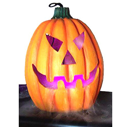 Halloween Party Mist Maker,Ultrasonic Water Pond Fountain Fogger 9 LED Red Yellow and Blue Light Flashes Aluminum Atomizer Air Humidifier for and Rockery Fish Tank Vase Birdbath Deco