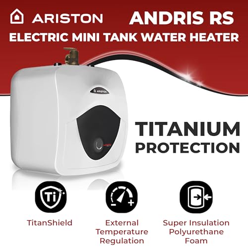 2.5 Gallon Capacity, 120-Volt – Ariston Andris Mini Tank Electric Water Heater – Heating Solution for Under Sink, RV, and Compact Spaces, Smart Boost for Versatile Heating, Simple Installation - style: 2.5 Gallon