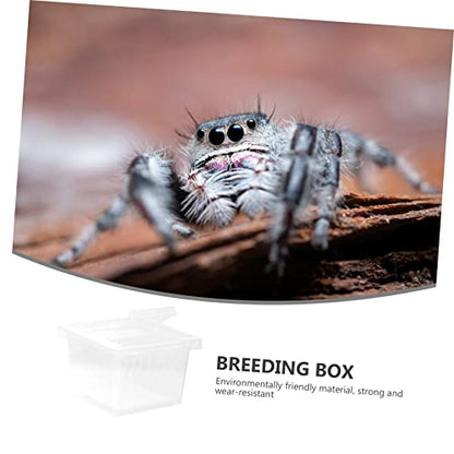 IMIKEYA Reptile Breeding Box Escape Lid PET Display Cage for Spiders Lizards and Insects Sturdy Container for Reptile Feeding and Breeding for Terrarium Use