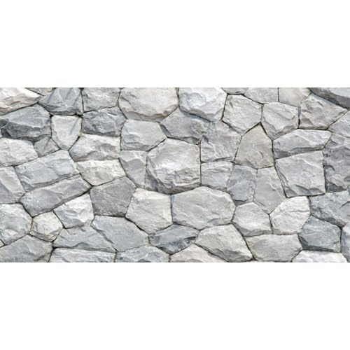 36x24 inches White Stone Aquarium Backdrop Rocky Fish Tank Background Vinyl - size: 36x24in/90x60cm