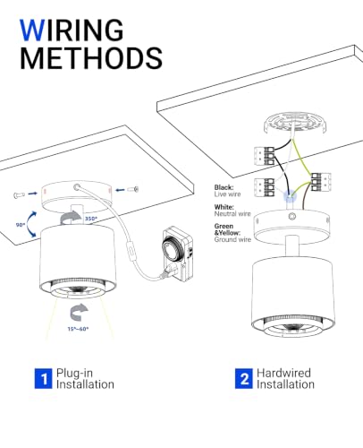 Barrina TR40A Track Grow Lights, 40W 4000K, White Cover with Timer, 1-Pack | 15°-60° Adjustable Beam Angle, Wall Mounted Plant Light, Full Spectrum, Ceiling LED Growing Lamp for Seed Starting, Vegetable - color: 4000K, size: 40W-White Cover