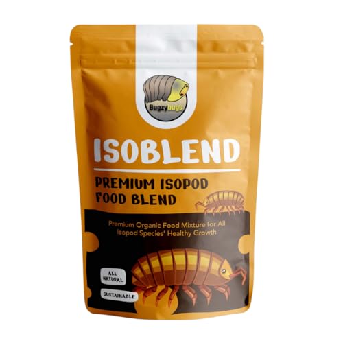 Isoblend Premium Isopod Food Bundle Vegetable Dry Blend and Shrimp Treat Protein Rich Food Source for Feeders Insects Reptiles Invertebrates