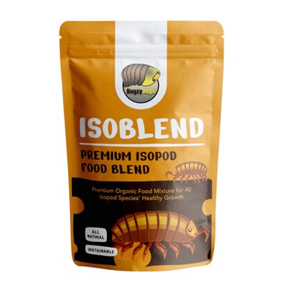 Isoblend Premium Isopod Food Bundle Vegetable Dry Blend and Shrimp Treat Protein Rich Food Source for Feeders Insects Reptiles Invertebrates