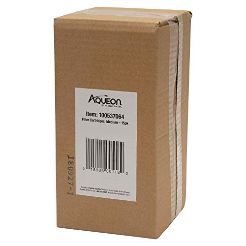 Aqueon Aquarium Fish Tank Replacement Filter Cartridges Medium - 15 pack - size: 15 Pack