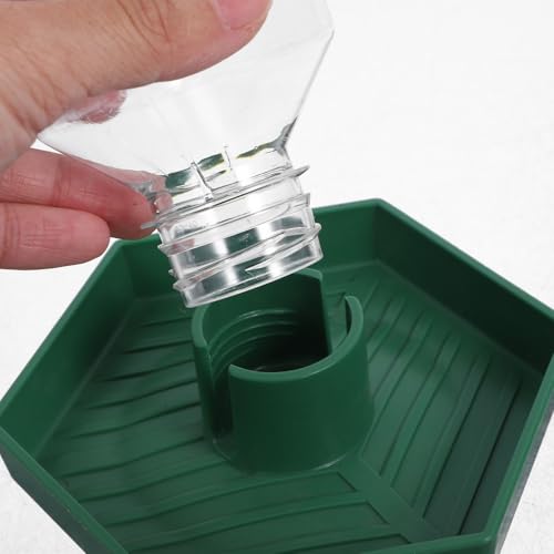 2pcs Automatic Reptile Water Dispenser - Small Corner Water Bowl for Tortoise Turtle Lizard & Snake - Drinking Fountain for Terrarium