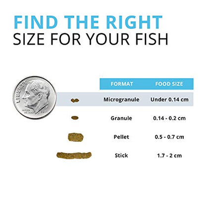 Fluval Bug Bites Tropical Fish Food, Small Granules for Small to Medium Sized Fish, 1.6 oz., A6577 - size: 1.6 Ounce (Pack of 1), style: Small Granules