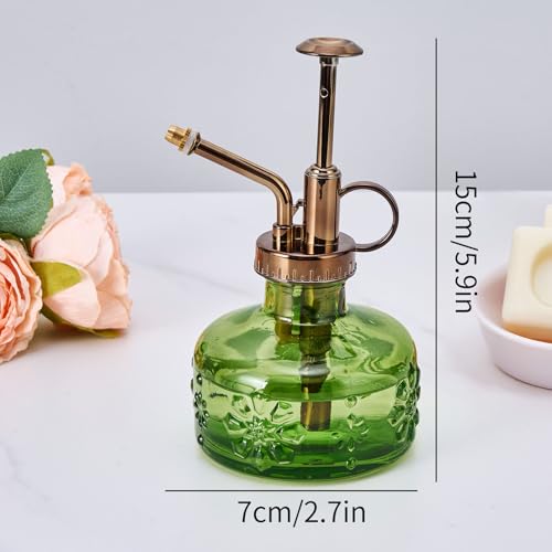 1 Pcs Plant Mister Green, Mister Spray Bottle 2.7 * 5.9in - color: Green