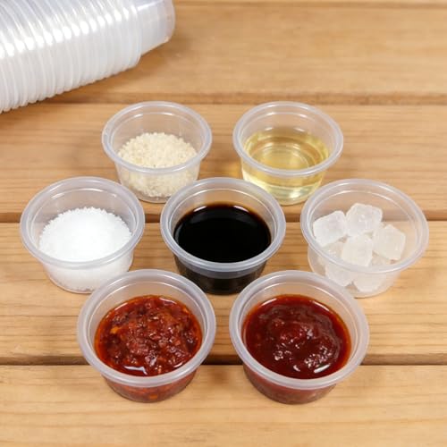 Tfwadmx 1oz 500pcs Gecko Feeding Cups, Reptile Food Dish and Water Cups Reptile Feeding Bowls Gecko Tank Accessories for Lizards Snake Crabs (1oz 500pcs) - size: 1oz 500 pcs