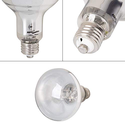REPTI ZOO Full Spectrum UVA + UVB Sun Lamp Self-Ballasted Vapor Lamp/Bulb/Light for Reptile and Amphibian Use - style: 100W