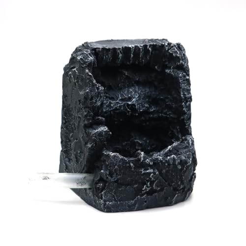Fish Tank Decoration Rockery, Aquarium Mountain View Stone with Underwater Sand, Small Fish Tank Rockery Cave Waterfall, Resin Rockery Decor, Landscape Ornament Decorations Medium