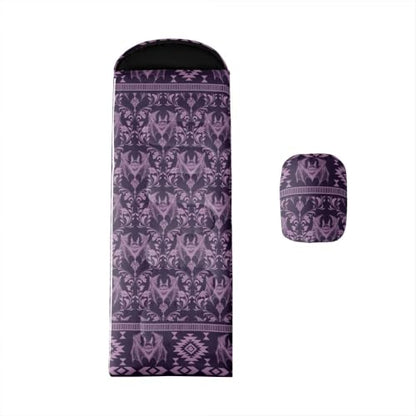 Erosebridal Death Head Moth Sleeping Bags Adults Cold Weather Bohemian Aztec Camping Blanket Hiking Sleeping Wrap Sleep Bag - color: Purple Halloween Bats