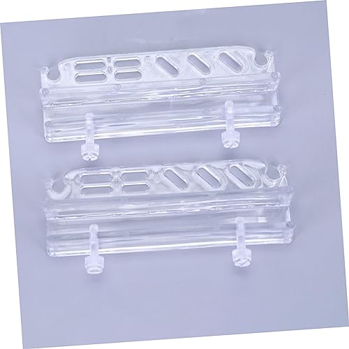 KESYOO Fish Tank Tweezers and Scissors Storage Rack Acrylic Aquarium Tool Holder for Organized Cleaning Wall-Mounted Accessory Rack for Aquatic Plants and Supplies
