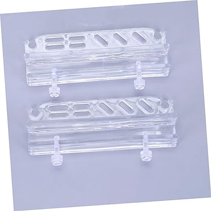 KESYOO Fish Tank Tweezers and Scissors Storage Rack Acrylic Aquarium Tool Holder for Organized Cleaning Wall-Mounted Accessory Rack for Aquatic Plants and Supplies