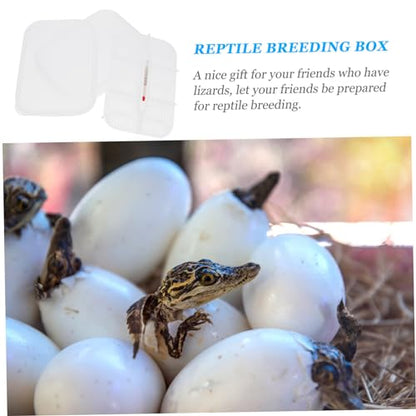 YARNOW 12-Compartment Reptile Egg Incubator for Gecko and Lizard Breeding Durable Incubation Tray Temperature Control