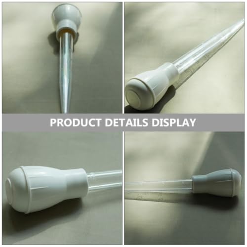 3pcs Aquarium Water Changer Dropper with Scale for Small Fish Tank Cleaning, Plastic Gravel Cleaning Tool for Fish Tank Water Changing and Debris Removal