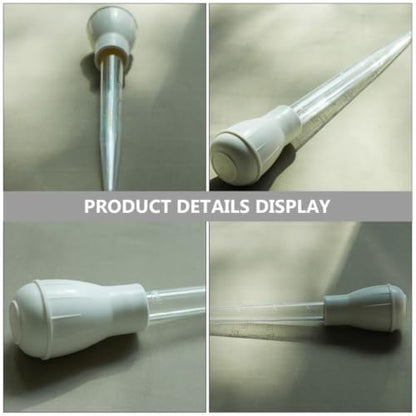 3pcs Aquarium Water Changer Dropper with Scale for Small Fish Tank Cleaning, Plastic Gravel Cleaning Tool for Fish Tank Water Changing and Debris Removal