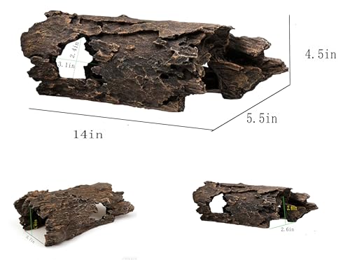 Large Reptile Hide Cave-Aquarium Decor for Snakes & Fish - size: Large