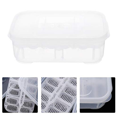 balacoo Reptile Terrarium Terrarium 12 Grids Breeding Box Hatching Container 2-Layer Transparent Hatchery Box Reptile Terrariums Terrariums
