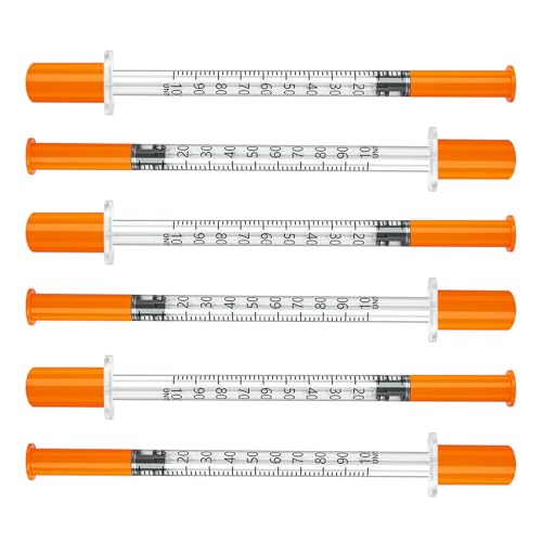 U-100 Syringe, 0.5 ml/cc Syringes 31G 5/16"(8mm), Individually Wrapped, Pack of 25. - size: 0.5ml-31G 5/16", style: 25