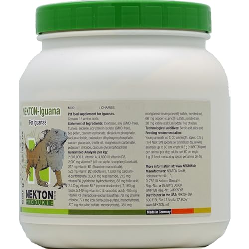 NEKTON-Iguana Vitamins, Minerals, and Amino Acids for Iguanas 650g / 22.93oz - color: off white, size: 1 Count (Pack of 1)