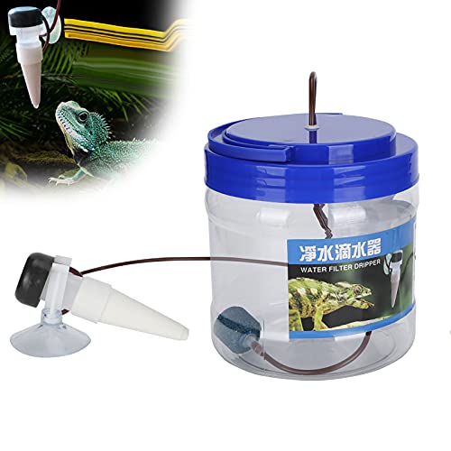 HEEPDD Reptile Water Dripper Kit, Automatic Drip Irrigation System with Adjustable Flow, Quiet Operation for Terrariums, Bearded Dragons, Frogs, Snakes, Geckos, Chameleons