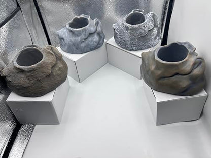 Rough Tan Aquarium Plant Holder - (Rough Tan) - color: Rough Tan