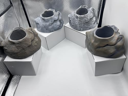 Rough Gray Aquarium Plant Holder - (Rough Gray) - color: Rough Gray