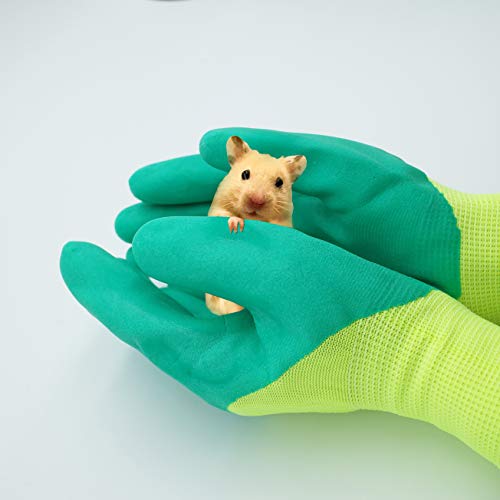 FOIBURELY Anti Bite Gloves Safe Touch Small Animal Handling Protection Glove for Hamster Bird Parrot Hedgehog Squirrels Anti Scratch