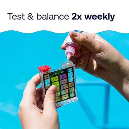 HTH 1275 Swimming Pool Care 6-Way Test Kit, Swimming Pool Water Chemical Tester, 100 Tests - size: No Size, style: Test Kit