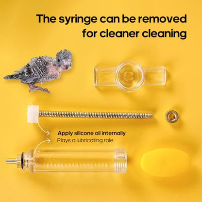 8 Pcs Baby Bird Feeding Syringe Set Parrot Hand Feeding Tubes(30ml) | Parrot Feeder Tubes Measuring Tools, for Baby Birds Small Pet - size: 30ml-Set of eight