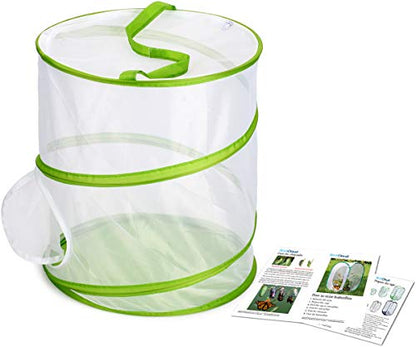 Insect and Butterfly Habitat Cage Terrarium Pop-up 12" x 14" Tall