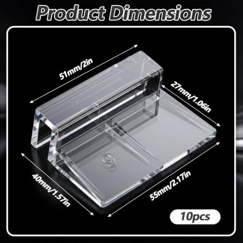 10PCS Transparent Aquarium Lid Clips, Rimless Fish Tank Lid Holder | Acrylic Aquarium Cover, Support Acrylic and Glass Aquarium, Fish Tank Cover Clips for 5-6mm Thickness Rimless Aquariums Frame
