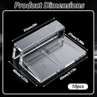 10PCS Transparent Aquarium Lid Clips, Rimless Fish Tank Lid Holder | Acrylic Aquarium Cover, Support Acrylic and Glass Aquarium, Fish Tank Cover Clips for 5-6mm Thickness Rimless Aquariums Frame