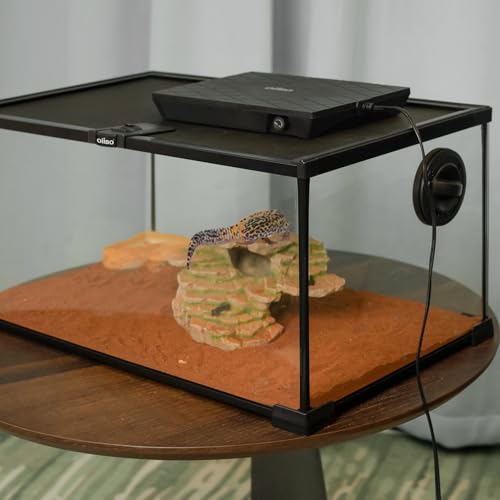 Reptile Heating Panel Temperature Adjustable Reptile Heat Panel for Terrariums, Energy Efficient & Non-Light Heater for Reptiles, Snakes, Crested Gecko,Turtles,Leoparaand Amphibians