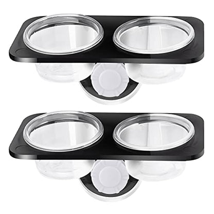2pcs Reptile Bowl Reptile Drinking Basin Large Capacity Water Basin Reptile Food Basin Feeder with Suction Cup Reptile Feeder Feeding Supplies Lizard Food Bowl Stable Lizard Feeder
