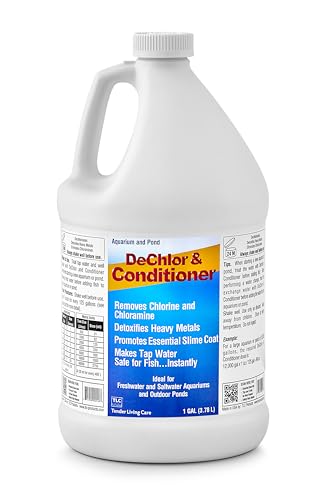 TLC Products, DeChlor & Conditioner, Aquarium Water Treatment | Aquarium Water Treatment, for Freshwater and Saltwater, 1 Gallon - size: 1 Gallon
