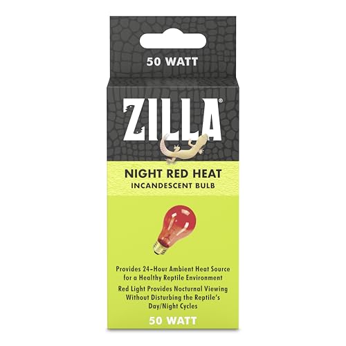Zilla Incandescent Bulb, Night Red, Ideal for Nocturnal Reptile Species - size: 50 Watts, style: Night Red