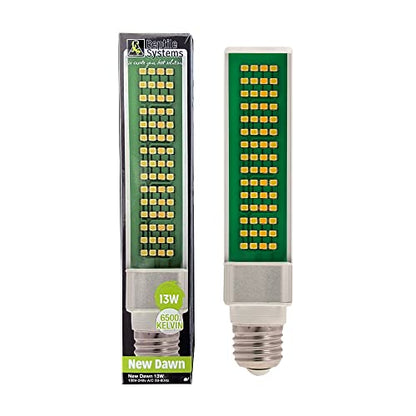 Reptile Systems New Dawn LED Compact – Balanced 6500K 13w Light for Enclosure Illumination – Compact Fixture for Terrariums & Vivariums – Enhances Clarity & Display - size: 13 Watts