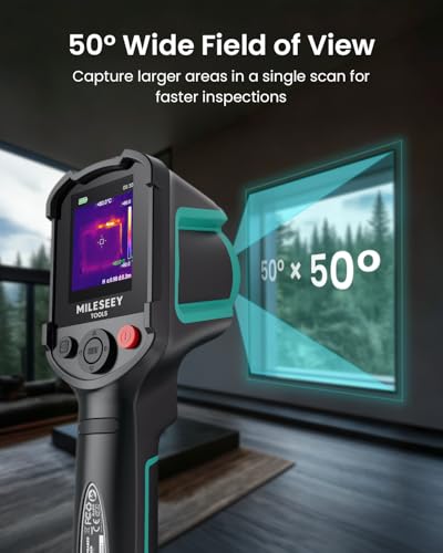 MILESEEY TR10 Thermal Imaging Camera,Super Resolution 192 x 192 Thermal Camera,25 Hz Refresh Rate, -4°F to 1022°F Handheld Infrared Imager,8-Hour Battery Life Infrared Camera