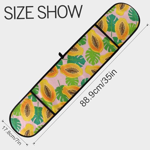 Dual-functionality Mitts and Pot Holders Sets High Heat Resistant Pot Holder Gloves Kitchen Aid BBQ (Papaya Fruit Tropical) - color: Papaya Fruit Tropical