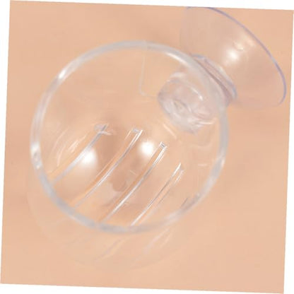 Red Acrylic Automatic Fish Feeder Cup for Aquarium Shrimp and Fish Feeding Worms Small Red Feeding Dish Suitable for Tank Use