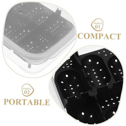 UPKOCH Premium Compartment Reptile Hatchery Box for Efficient Egg Incubation for Geckos Snakes and Lizards Durable and Reusable Breeding Box for Reptile Enthusiasts