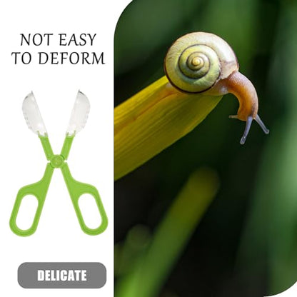 FOMIYES Outdoor Multi-Functional Clamp for Reptile Feeding and Poop Cleaning Tool for Easy Terrarium Maintenance and Dropping Collection for Tortoises Lizards and Frogs