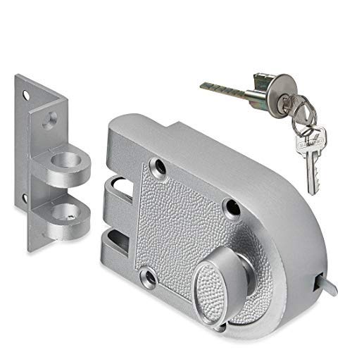 Jimmy Proof Deadbolt Door Lock,Silver Finished - color: Silver