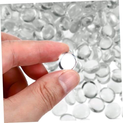ABOOFAN Glass Bead Decorative Marbles Flat Marble Beads Vase Fillers Terrarium Decor for Jewelry Making