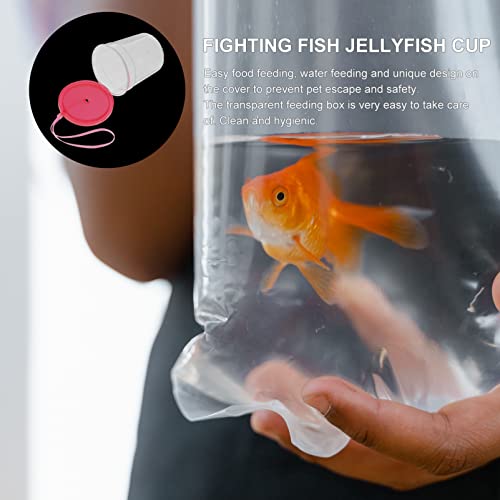 Sosoport 1pc Reptile Feeding Box for Insects and Mini Aquatic Pets Easy to Observe Habitat Strong and Wear- Design for Crickets and Reptiles - color: Transparent