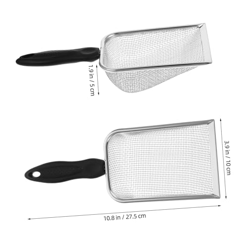 Stainless Steel Cat Litter Scoop with Ergonomic Handle Sifting Shovel for Efficient Cleaning Reliable Waste Cleaner for Cats and Reptiles Easy to Use and Maintain