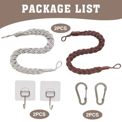 2 Pack Snake Climbing Rope Toys Terrarium Habitat Decor Reptile Enrichment Accessories for Ball Python Corn Snake Lizards and Geckos Reptile Tank Accessories