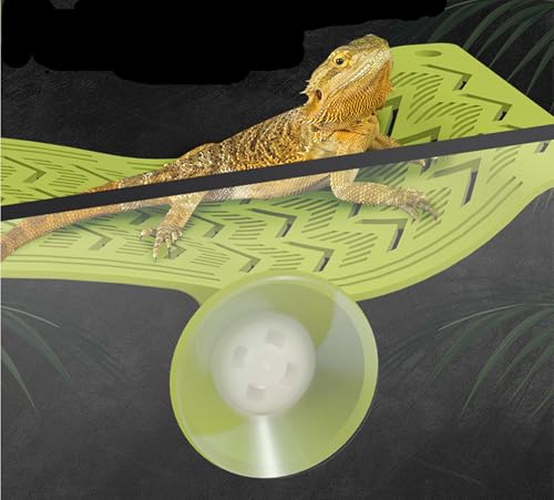 alfyng Bearded Dragon Frog Lizard Hammocks, Reptile Hammock with Suction Cups & Tie Straps, Hanging Swing Cradle for Chameleon, Lizards, Geckos, Snakes, Lguana, Reptile & Amphibian Habitat Décor - size: Small